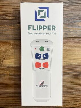 Flipper Big Button Remote for Seniors Elderly Universal TV Easy to Read NEW